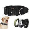 Adjustable Tactical Dog Collar for Medium Large Dogs Walking Training Collar Labrador Husky French Bulldog Collars Dog Supplies