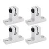 4 Pcs Linear Rail Clamping Support Aluminum Alloy Linear Motion Rail Clamping Rod Guide Support