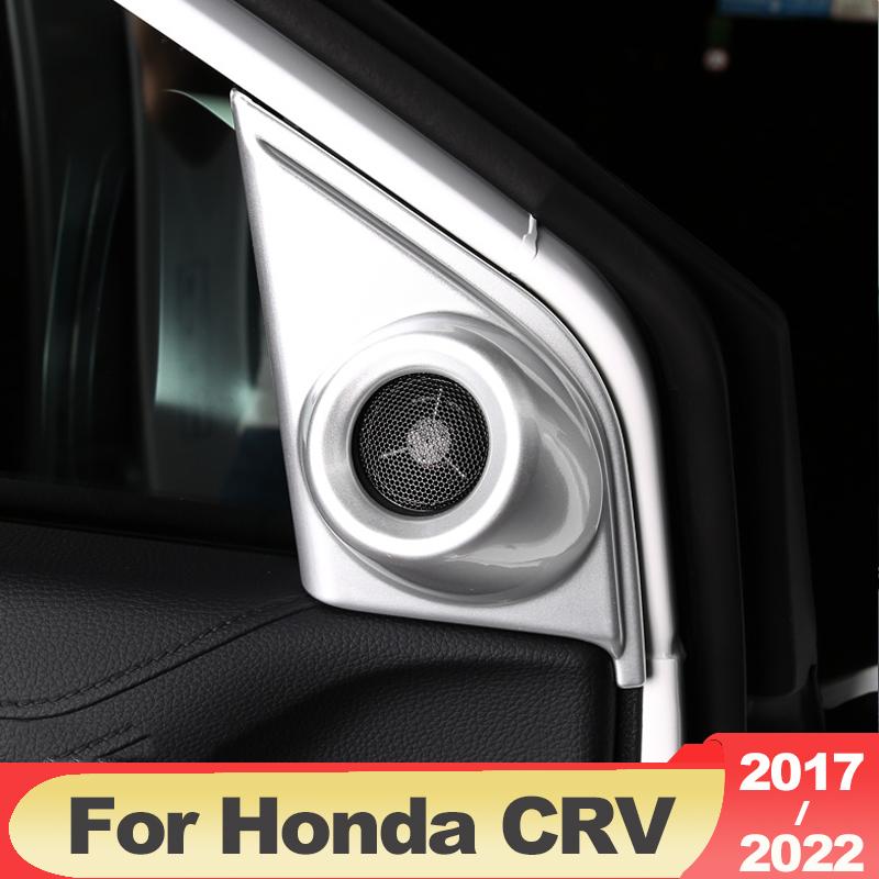 ABS Inner Door A-pillar Tweeter Frame Decorative Stickers Modification Supplies For Honda Crv CR-V 2017 2018    2022