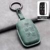 Leather Car Remote Key Case Cover for Jaguar XF XJ XE XJL XF for Land Rover Range Rover Sport Evoque Freelander Auto Key Shell