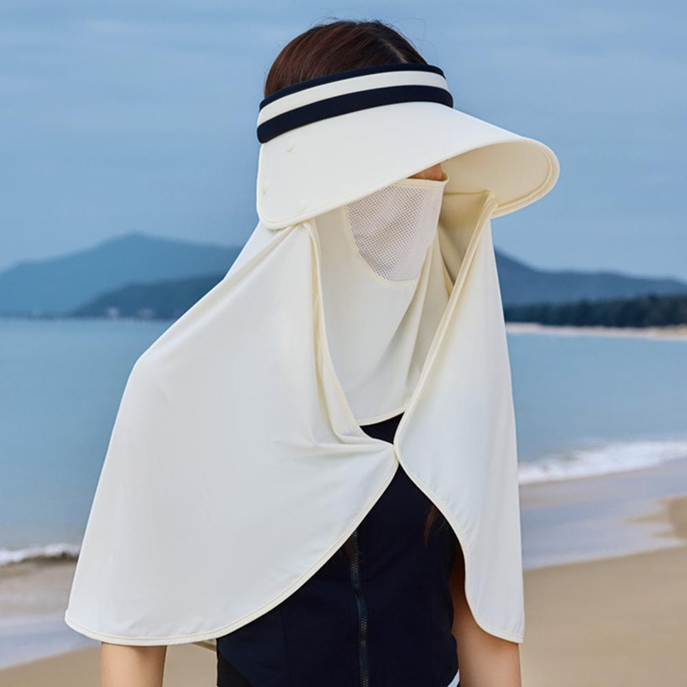 Large Shawl Fisherman Hat Neck Protection Sun Protection Cap New Beach Cap Women