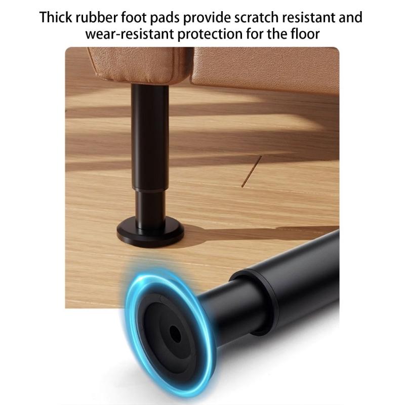 Upgrades Steel Furniture Leg Extender Scratches Resistant Coating Furniture Support Legs 30cm for Homes & Office Use
