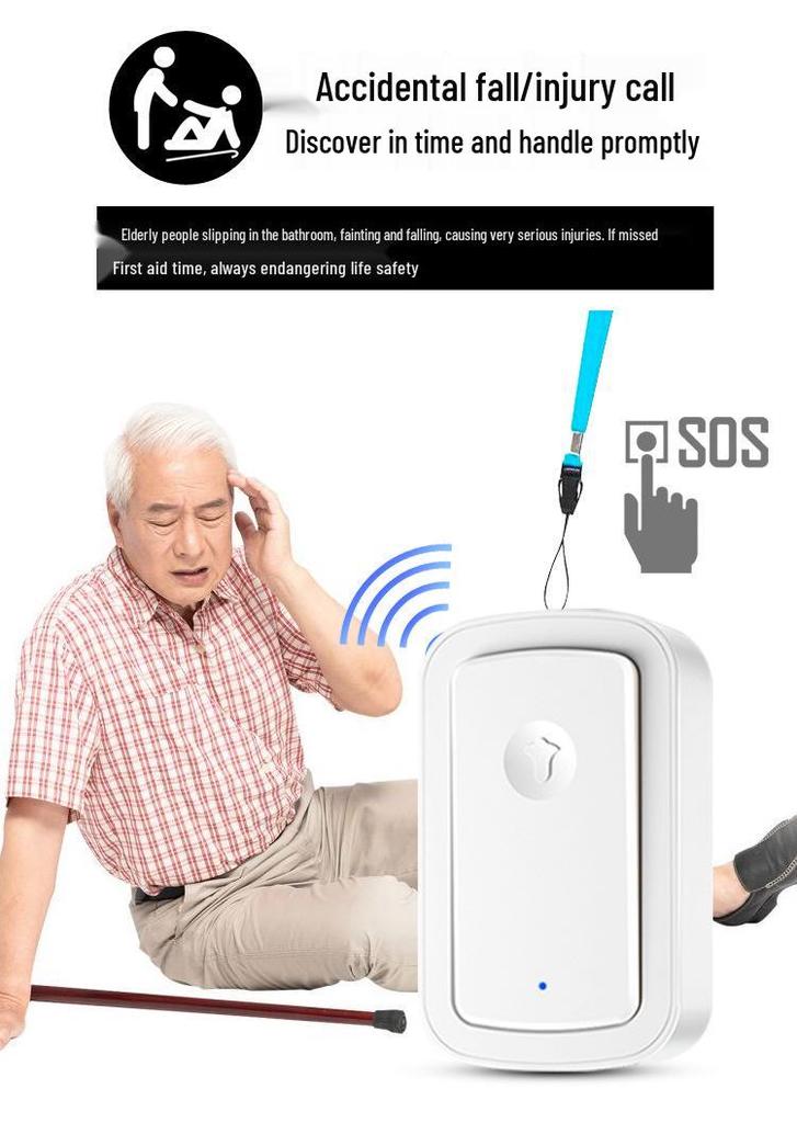 Elderly & Caregiver Wireless Emergency Call Button for Home