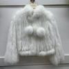 Real Fox Fur Women's Coat Fur Down Short Young Car Winter Tops
