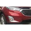 / 2Pcs Chrome Front Fog Light Lamp Cover Trim Molding Compatible for Chevy Chevrolet Equinox 2018-2019