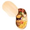 Yamaga Lacquerware Shop - Colorful, Cute, and Stylish Bento Box (Natural White Wood) - Single Tier, Bentwood Design