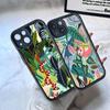 Tropischer Dschungel Print Leopard Faultier Für iPhone 17 16 15 14 13 12 11 Pro Max Plus Schwarz Vollabdeckung TPU Stoßfestes Cover