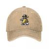 Banana Playing Baseball Fruit Lover Baseball Cap Vintage Distressed Washed Cap Unisex Outdoor Workouts Hats