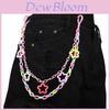 Punk Colorful Star Acrylic Belt Chain For Youth Men Women Summer Fashion Jewelry