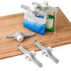 1/2pcs Food Sealing Clips Snack Packaging Bag Sealing Clips for Tea Leaf Reuseable Food Dispenser Nozzle with Lid Kitchen Tool