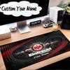 Custom Name Mouse pad Flaming Heart Frankfurt Emblem Mouse Pad Desk Mat, Non-Slip Rubber Backer Pad For Computer Notebook Gaming Mouse Pad Gift