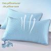 Summer Cooling Pillowcase Solid Color Ice Bean Bean Pillowcase Cool Feeling Air Conditioning Cover Washable (No Pillow) 48x74cm
