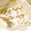 French Pearl Earrings: High-End European & American Design, Stainless Steel, Versatile Luxury Style