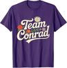 Floral Team Conrad for Unisex Women Graphic Funny TShirt Fashion Saying Tee Family Matching Party Streetwear Clothes Friends Gifts