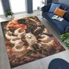 Natur Balance Yin Yang Tai Chi Schwarz Weiß Energie Teppich für Schlafzimmer Wohnzimmer Sofa Zuhause Fußmatte Dekor, Kinder Rutschfeste Bodenmatte