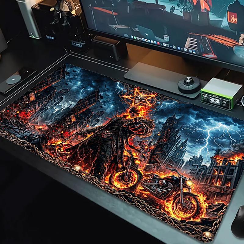 Horseman of Hell Color Mouse Pad Large Gaming Table Cushion Non-slip Laptop Tablet Big Mousepad XXL Mat Mini PC Playmat With Lock Edge