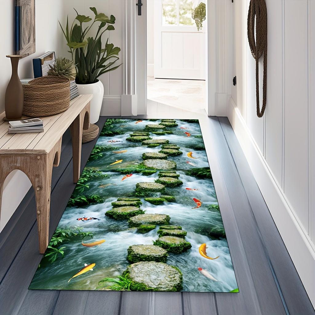 Luxury Anti-Slip Rugs Kitchen Mat Soft Thickened Kitchen Floor Mat Waterproof Non-slip Oil-proof Floor Mat Runner Rug