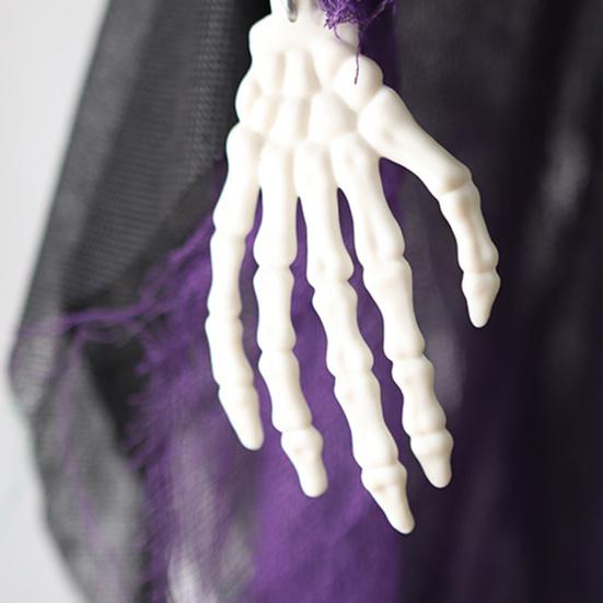 Halloween Wisząca Dekoracja Ducha Czaszki Zewnętrzna Przerażająca Grim Reaper Straszny Latający Szkielet Duch na Werandę Podwórko Ogród Dekoracja Drzewa