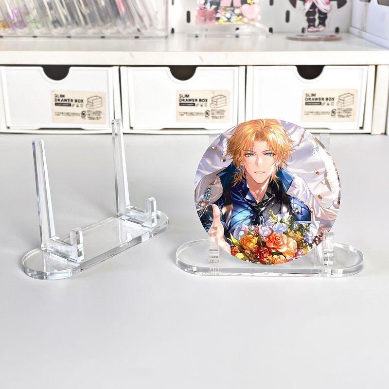 5/1Pc Transparent Display Stand Acrylic Badge Pins Storage Holder Multi-purpose Display Stand Desktop Medal Photo Card Display