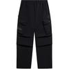 Casual Pants Men's Black Moderate Straight Fit Pants AKXW001-1