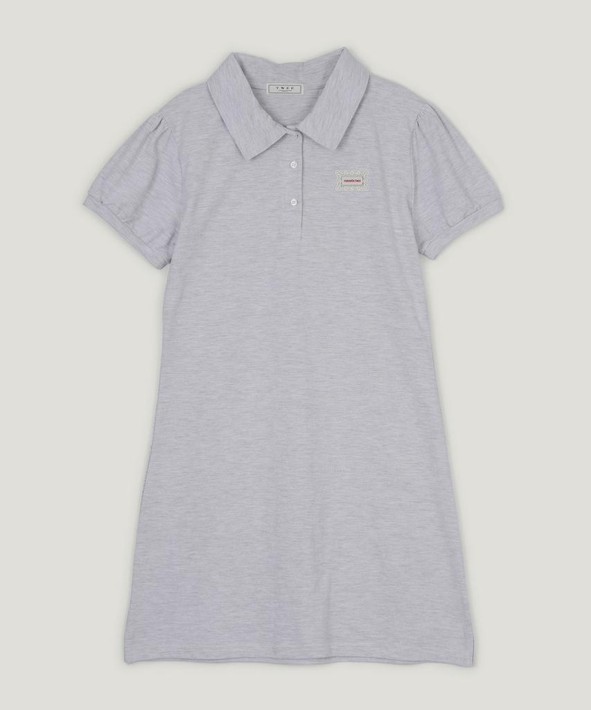 Teuwi It'S Puff Collar Short Sleeve Mini Dress