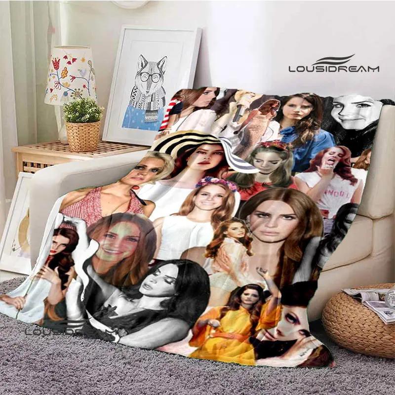 Lana Del Rey Retro Printing Blanket Children's Warm Flange Home Travel Bed Linings Birthday Gift