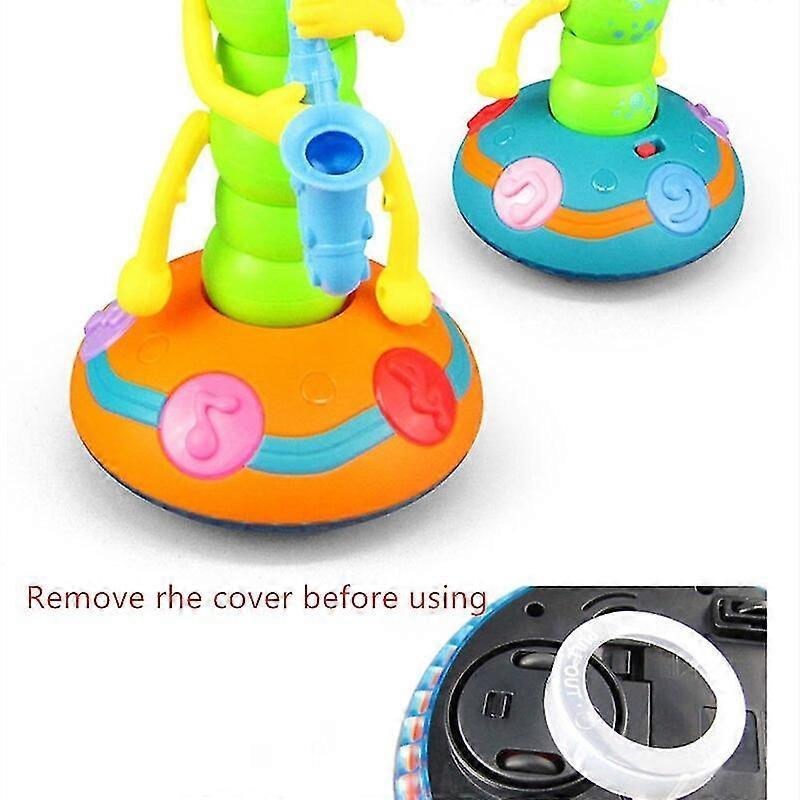 Elektrischer tanzender Wackelwurm für Kinder Licht und Musik Universal Sax Raupe Spielzeug