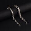 Silver Men' THICK BRACELET 23cm Armored Bracelet + FREE