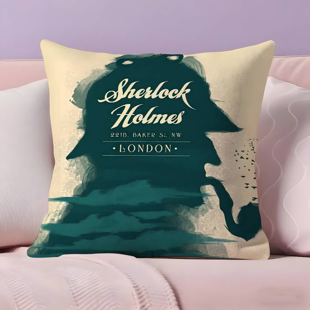 Classic Tv S-Sherlock H-Holmes Pillow Case Ultra Soft Skin Friendly Fabric Cloud Like Comfort & Concealed Zipper