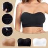 Plus Size Women's Strapless Silicone Non-Slip Seamless Bralette