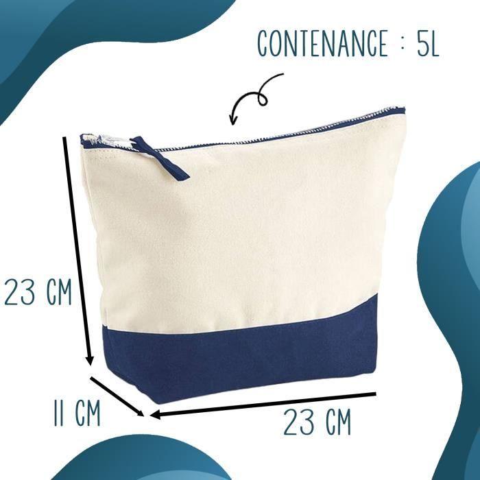 Trousse de maquillage - PLANETEE - Pâtissière Irremplaçable - Grand format - Coton - Impression HD
