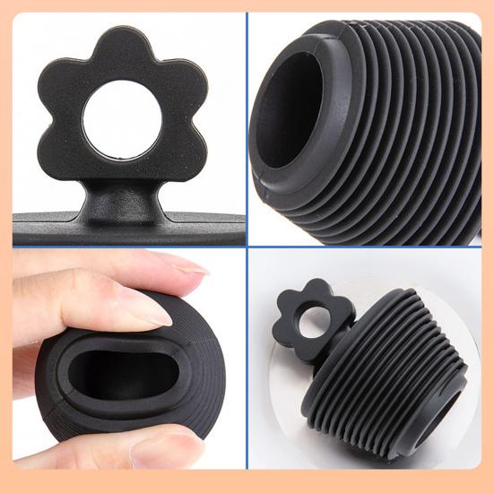 Silicone Bathtub Drain Stopper No Installation Bathroom Shower Tub Universal Water Stopper Spiral Bath Stopper