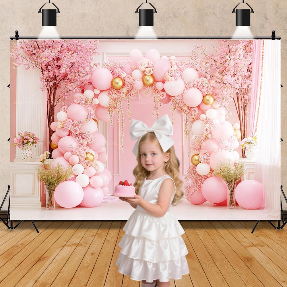 Blumige Schleife Hochzeits-Szene Hintergrund geeignet für Hochzeitsfoto-Studio Shooting Hintergrund Geburtstagsfeier Babyparty Dekoration