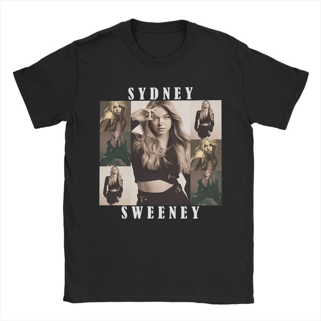 Sydney Sweeney Vintage 90s Unisexs T Shirts Amazing Tee Shirt Short Sleeve O Neck TShirts 100 Cotton Gift Idea Clothes