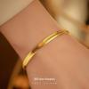 Banyan Tree S925 Silver Cat's Eye Bracelet for Women - Solid Gold, Fashionable, All-Match, New Brushed Design Jewelry.