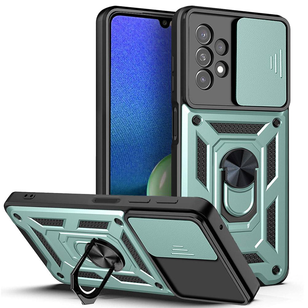 Armor Shockproof Case for Samsung Galaxy A13 4G A13-5G Phone Camera Lens Protective Magnetic Car Holder Ring Case Cover