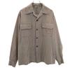 Berkshire années 50 60 Col ouvert Silhouette boîte Vintage Motif à carreaux Manches longues Chemise à col ouvert Homme Occasion