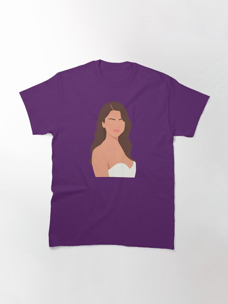Selena Gomez Lineless Illustration Klassisches T-Shirt