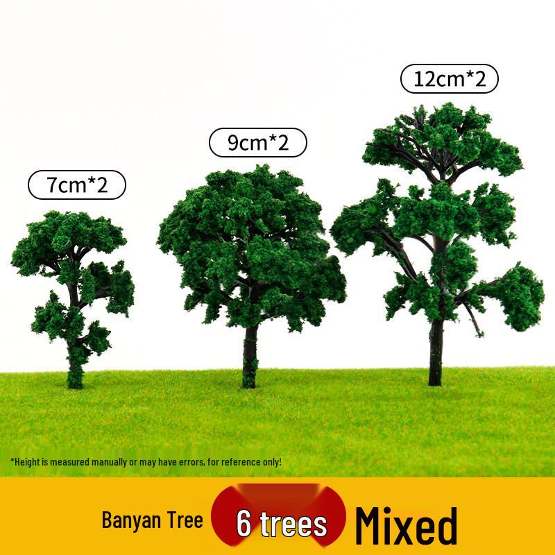 DIY Sand Table Building Trees Set - Handcrafted Miniature Landscape Models with Finished Tree Trunks