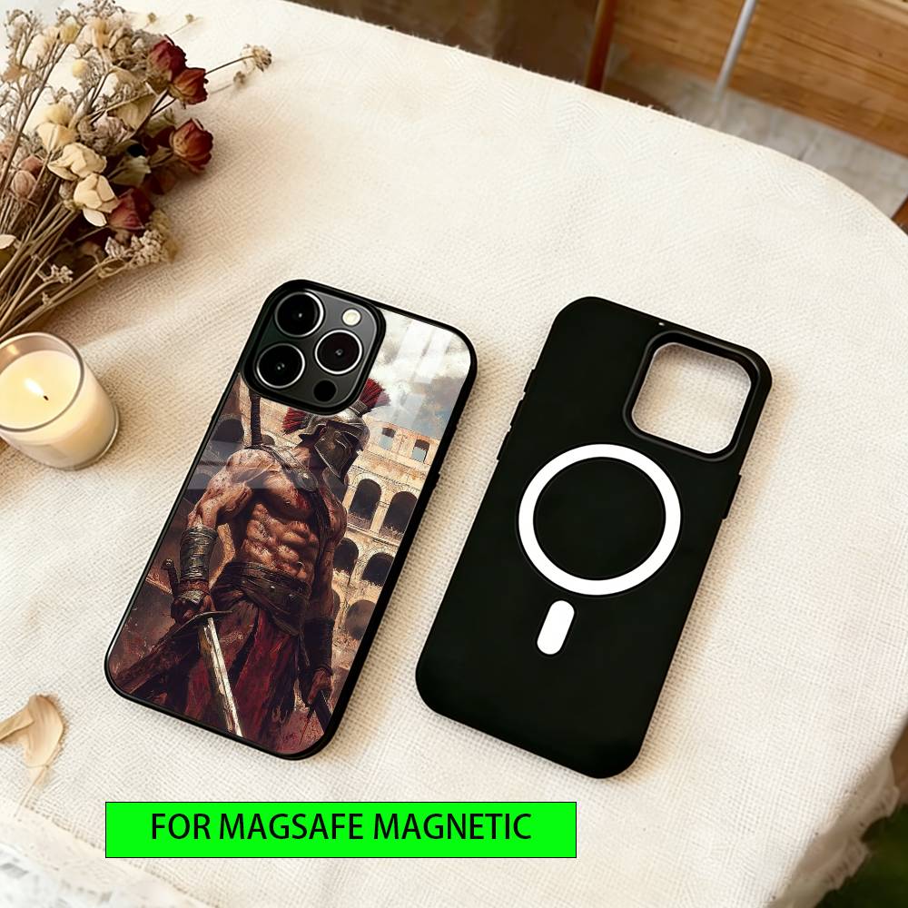 Ritter Handyhülle Für iPhone17,16,15,14,13,12,11 Plus,Pro Magnetisch Für Magsafe Kabelloses Laden
