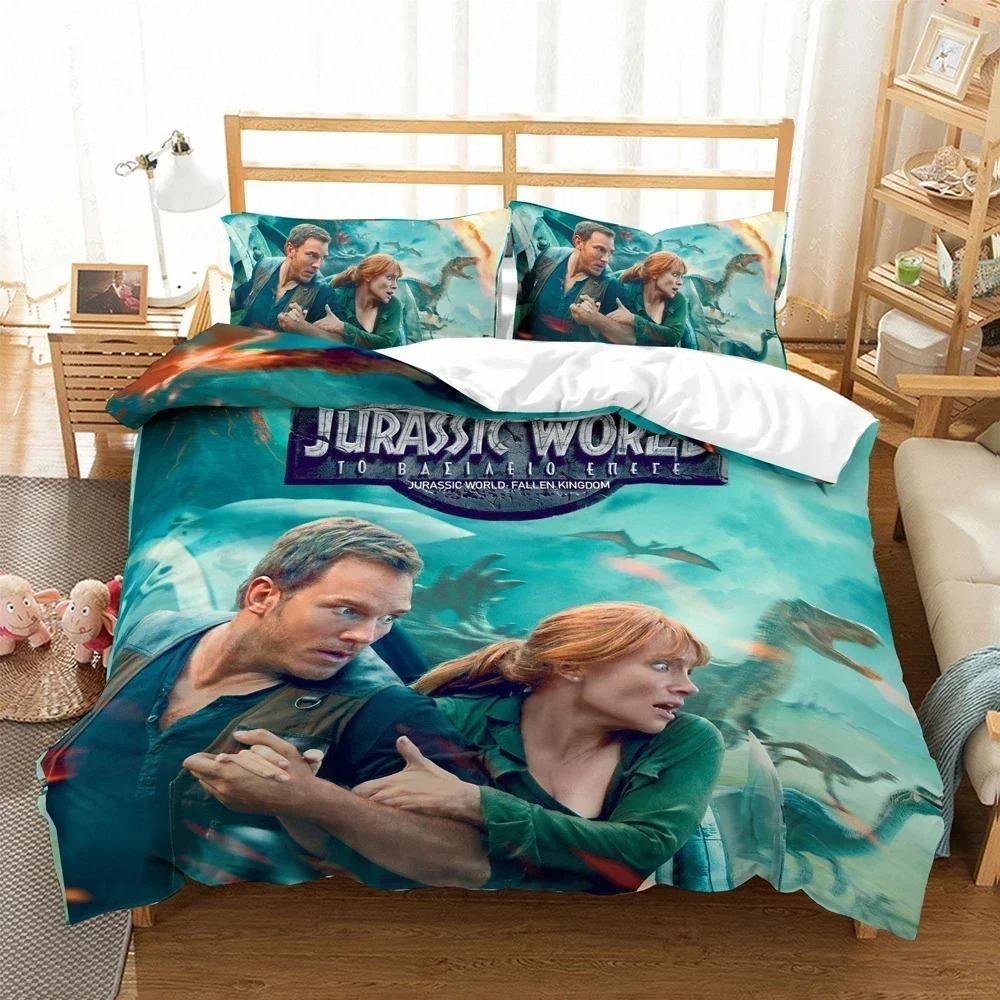 3D Print Jurassic Dinosaur Bedding Set 3D Printed Suitable For Bedroom Duvet Cover Set With Pillowcases Kids Home Textile