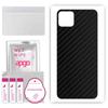 apgo Protective Skin Sticker for the Back Compatible with Realme C11 2021, Wrap Film, Foil, Vinyl - Pattern Carbon Black