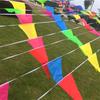 Colorful Triangle Flag Bunting 100M 150 Sides Reusable Polyester Banner for Garden Patio Holiday Party Outdoor Decor