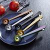 Stainless Steel Coffee Spoon with Clip Coffee Weighing Measuring Spoon Barista Coffee Accessories Scoop Spoon