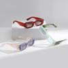 JNPCX Fashion Rectangle Jelly Color Women Sunglasses Retro Men Gradient Shades UV400 Sun Glasses