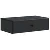 Wall Mounted Side Table Black 59 X 34.5 X 17 Cm