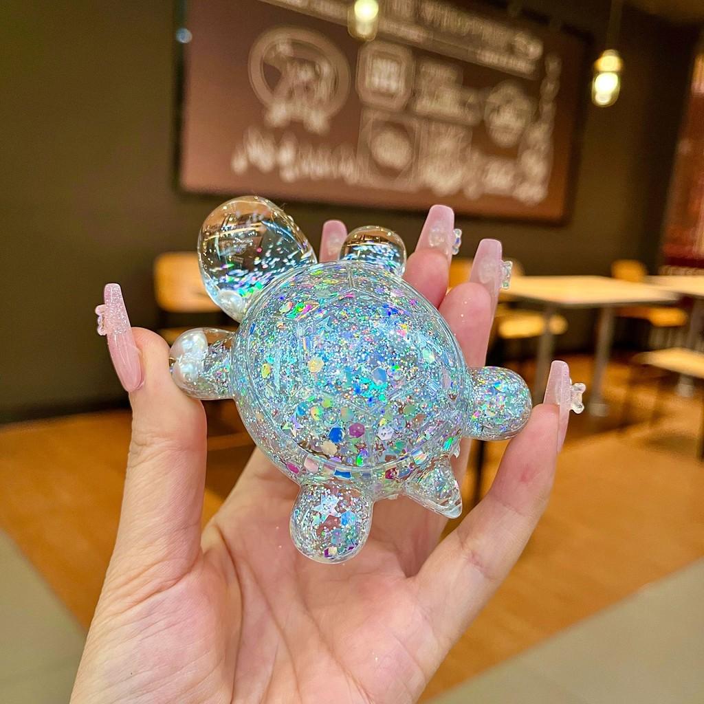 Figurine de Tortue Colorée Scintillante Luminescente dans le Noir Parfaite pour les Occasions de Cadeaux Uniques