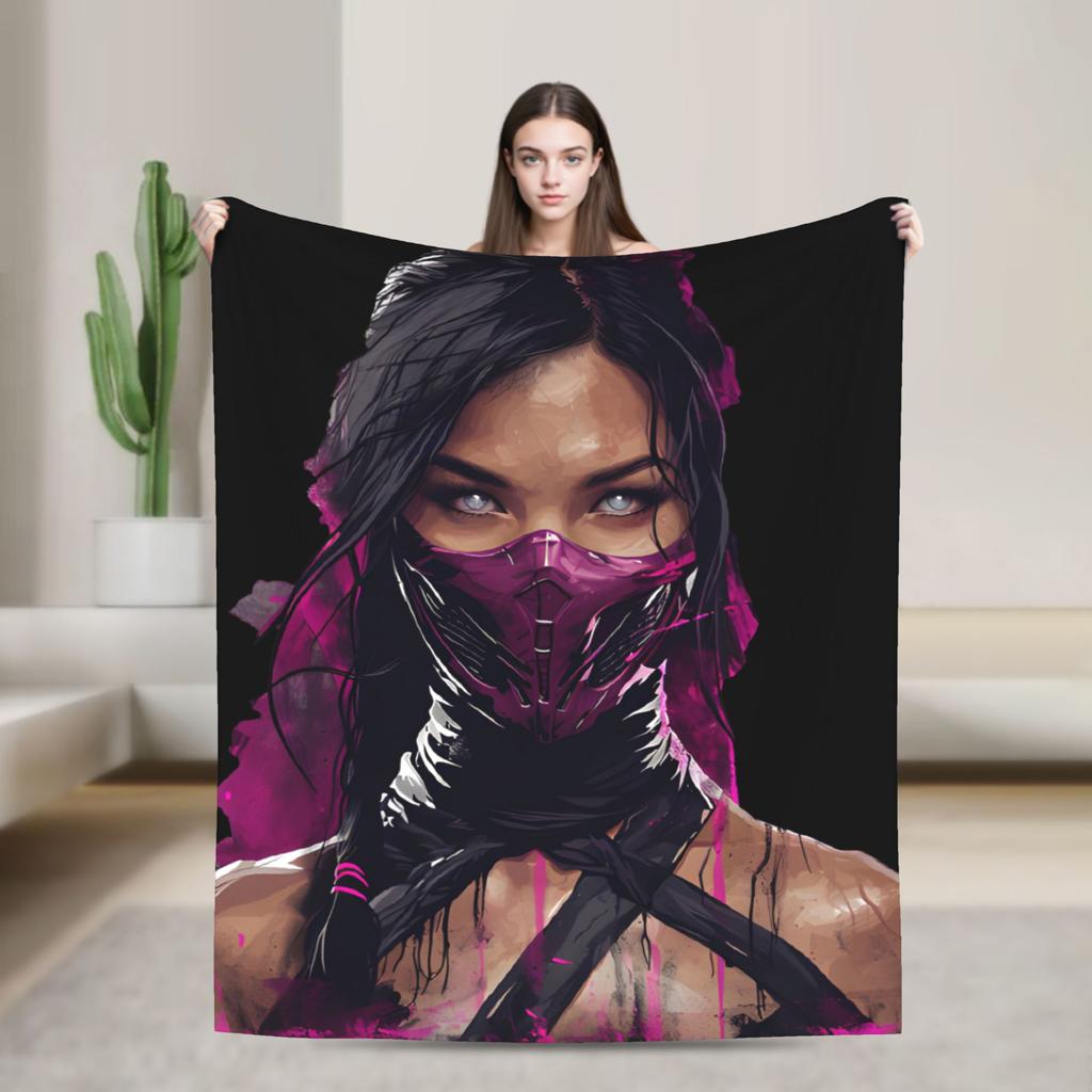 Scorpion Limited Series Mortal Kombat Blanket Cover Wool Throw Blanket Bed Sofa Decoration Ultra-Soft Warm Bedspreads