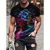 Short Sleeve Plus Size Summer Tee Men Outfit Man Print T Shirts Mens Casual Sportwear T Shirt Male