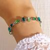 Dames Armband Onregelmatig Cubic Zirconia Ingelegd Verstelbare Lengte Stapelbare Armband Regenboog Kleur Armband Sieraden